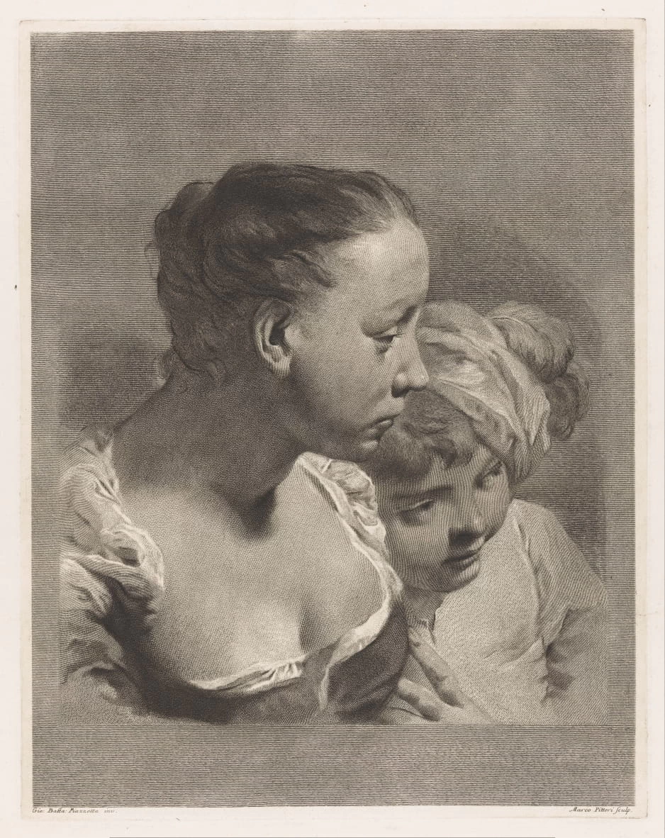 Giovan Battista Piazzetta - Busti di ragazza e ragazzo, Rijks Museum, Amsterdam